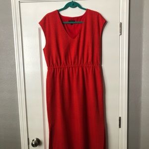 J Crew Eyelet Short Sleeve Midi Dress